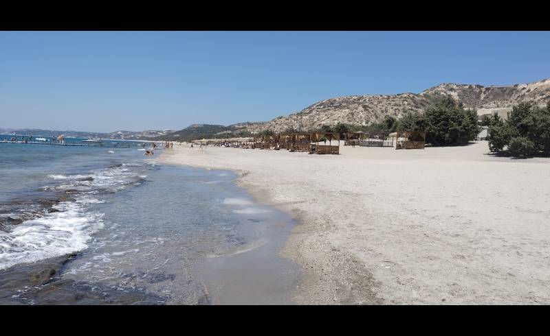 Foto af Blue Lagoon Beach med lys sand overflade