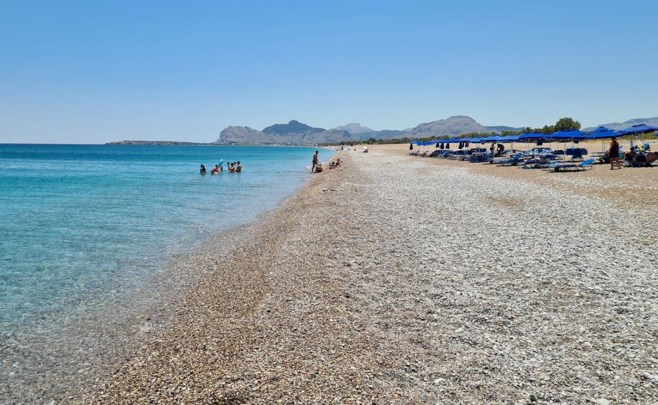 Foto af Afandou Strand med let fin sten overflade