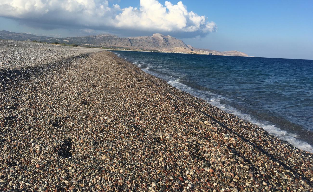 Foto af Kalathos Beach med let sten overflade