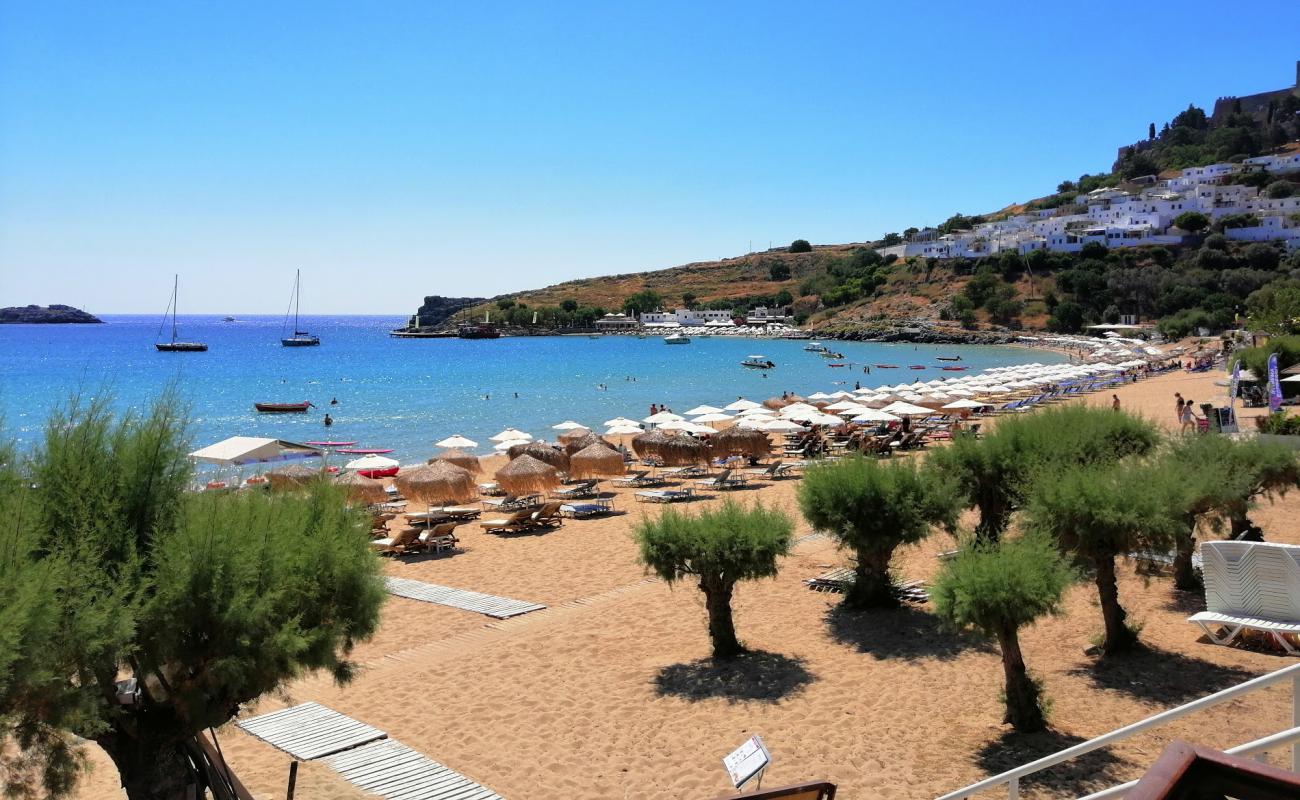 Foto af Lindos Strand - populært sted blandt afslapningskendere