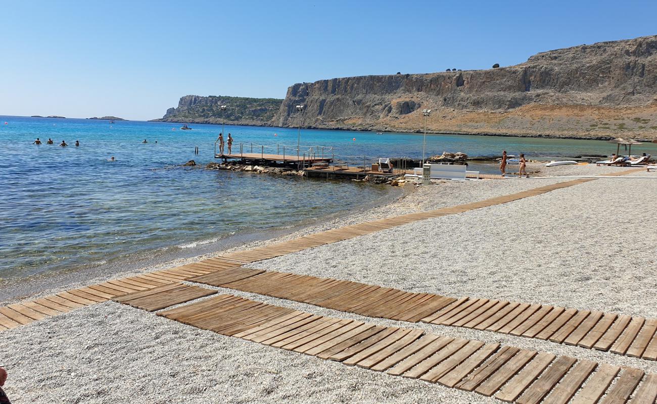 Foto af Mitsis Lindos Strand II med let sten overflade