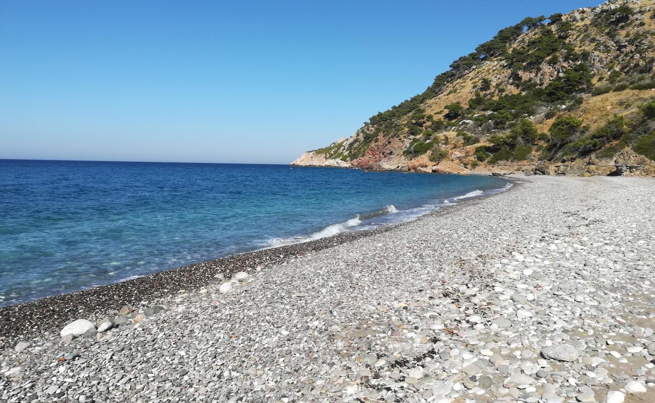 Foto af Amadon Beach med grå sten overflade