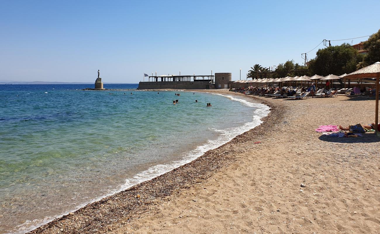 Foto af Paralia Vrontados med let fin sten overflade