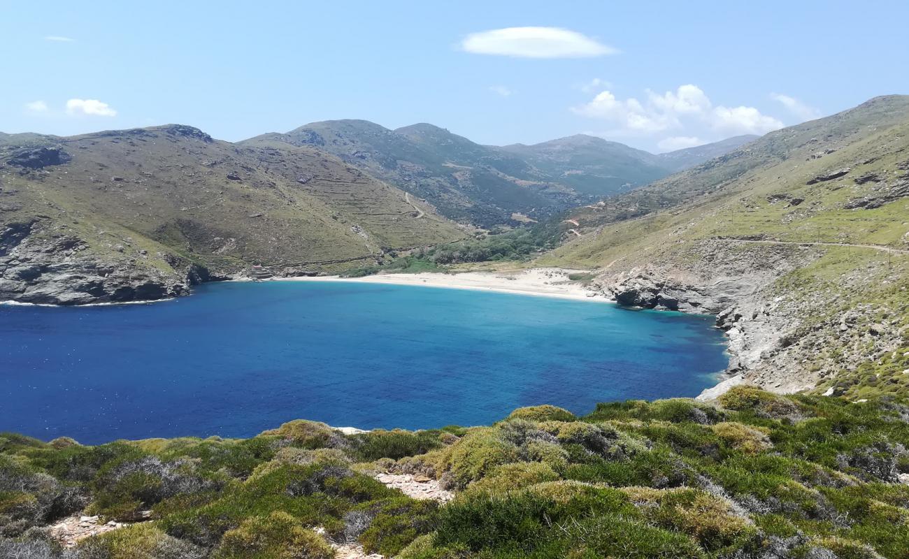 Foto af Achla beach med let fin sten overflade