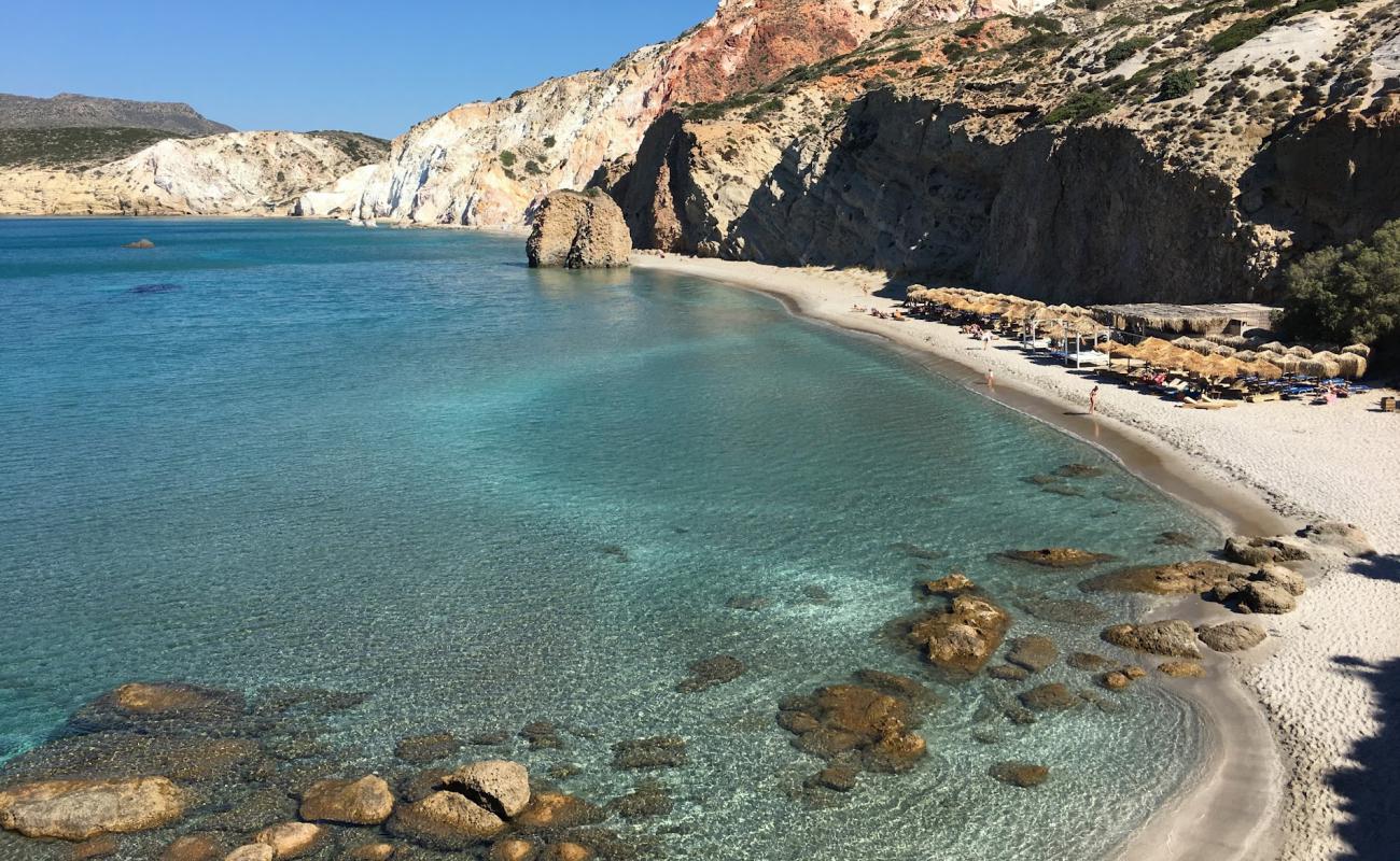 Foto af Fyriplaka beach med lys fint sand overflade