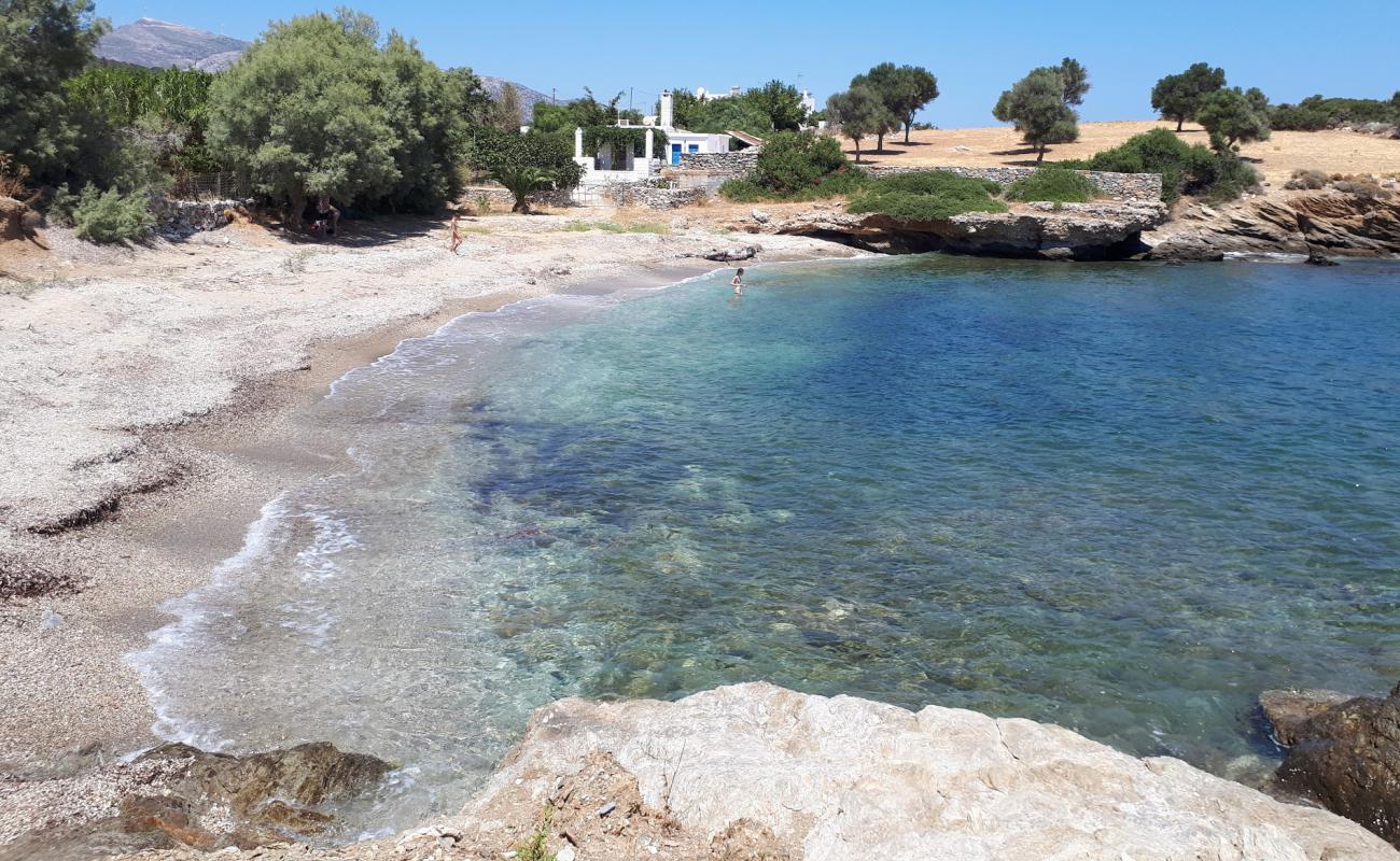 Foto af Ligaridia beach med lyst sand & sten overflade