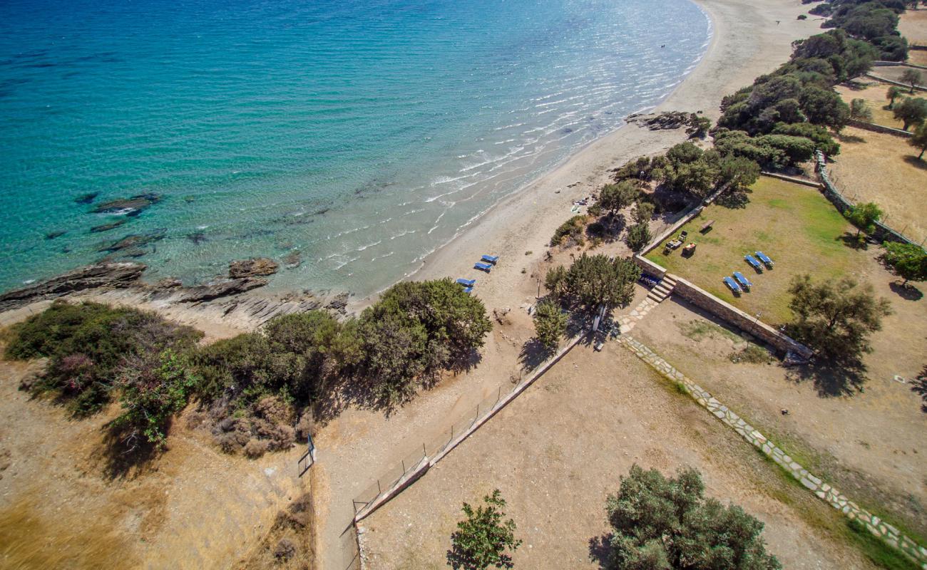 Foto af Psili Ammos Strand med lys fint sand overflade