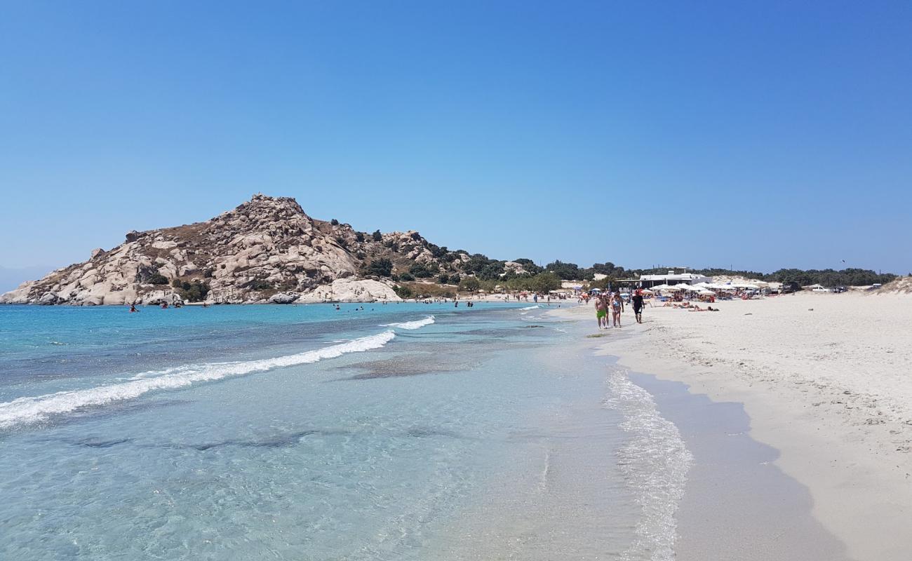 Foto af Kastraki Strand med lys fint sand overflade