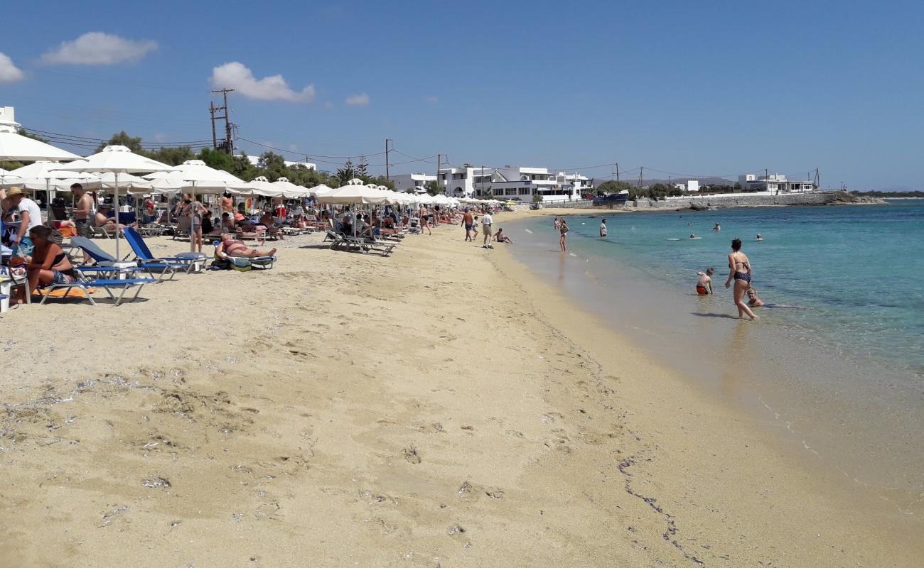 Foto af Agios Georgios Strand med lys fint sand overflade