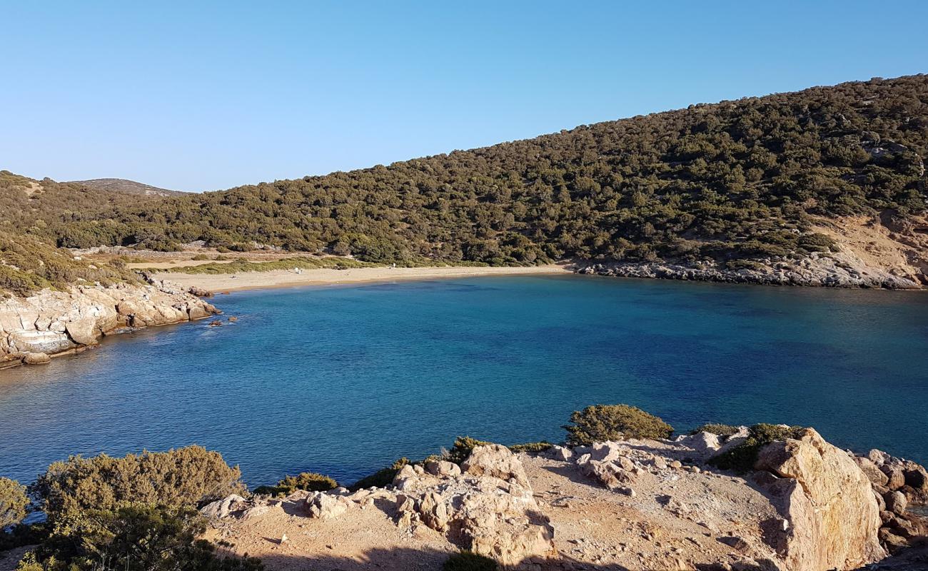 Foto af Paralia Fikiada med lys sand overflade