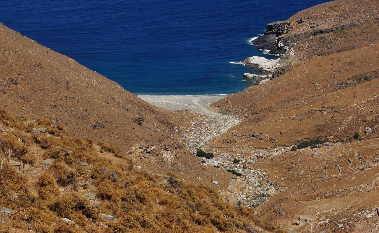 Foto af Prophet Elias med gråt sand og småsten overflade