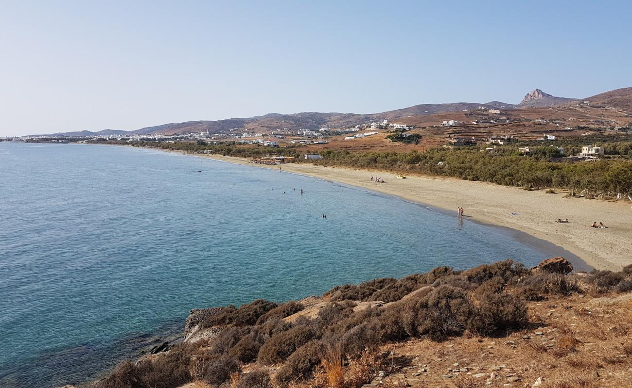 Foto af Agios Fokas med lys fint sand overflade