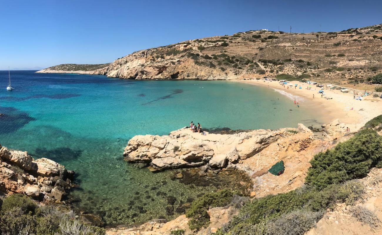 Foto af Kedros Strand med lys sand overflade