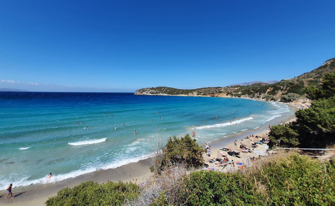 Foto af Voulismatos Strand med fin brunt sand overflade