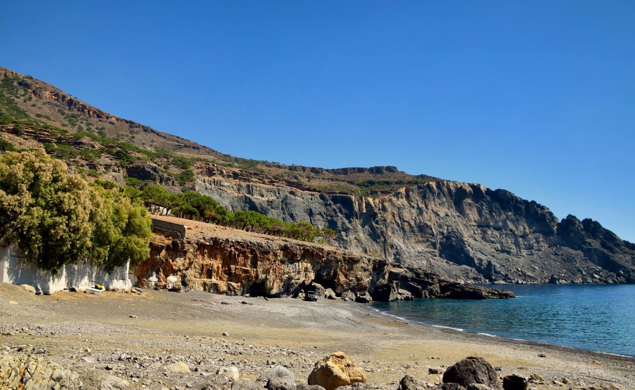 Foto af Paralia Koudouma med let sten overflade