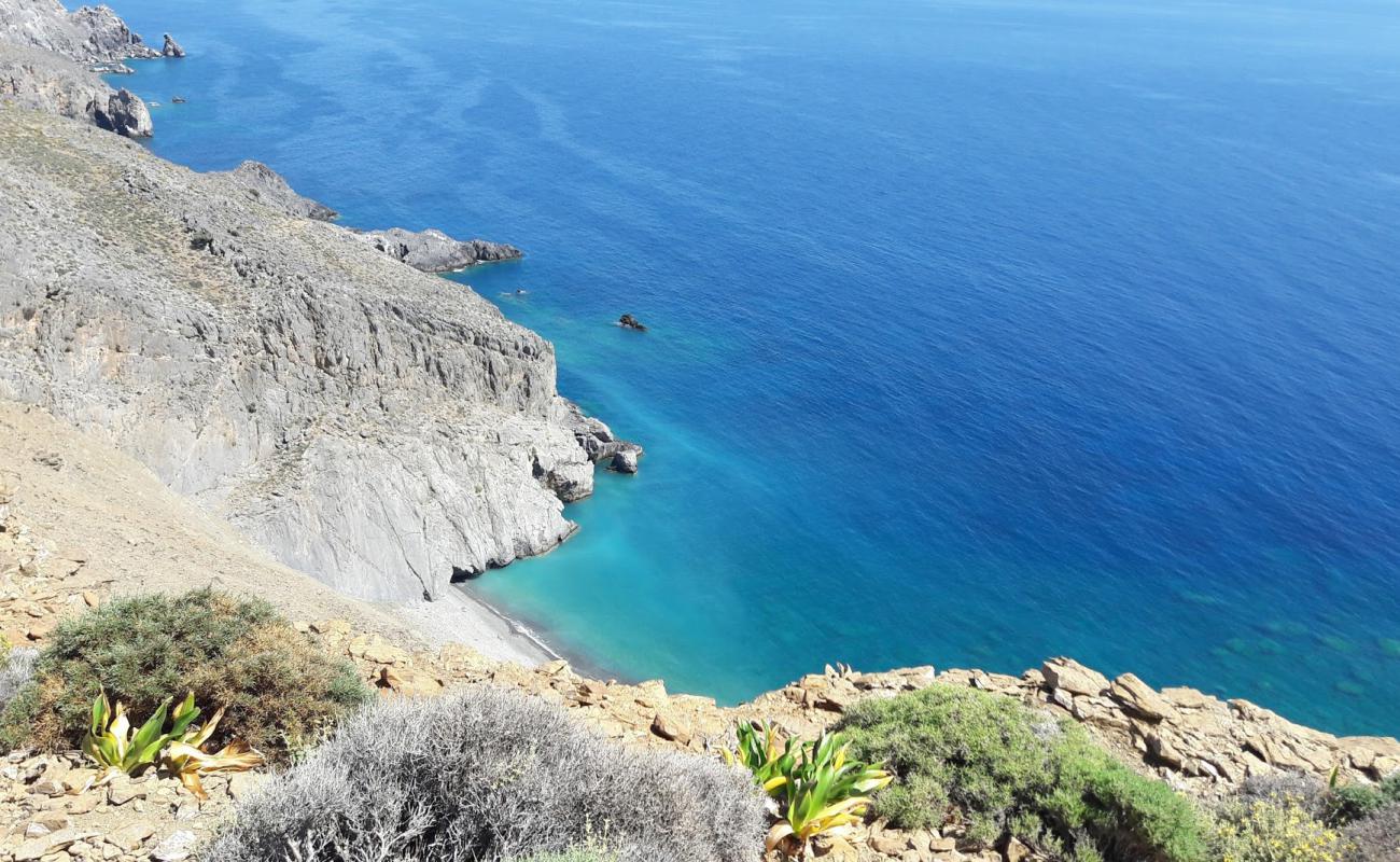 Foto af Lepria beach med grå sten overflade