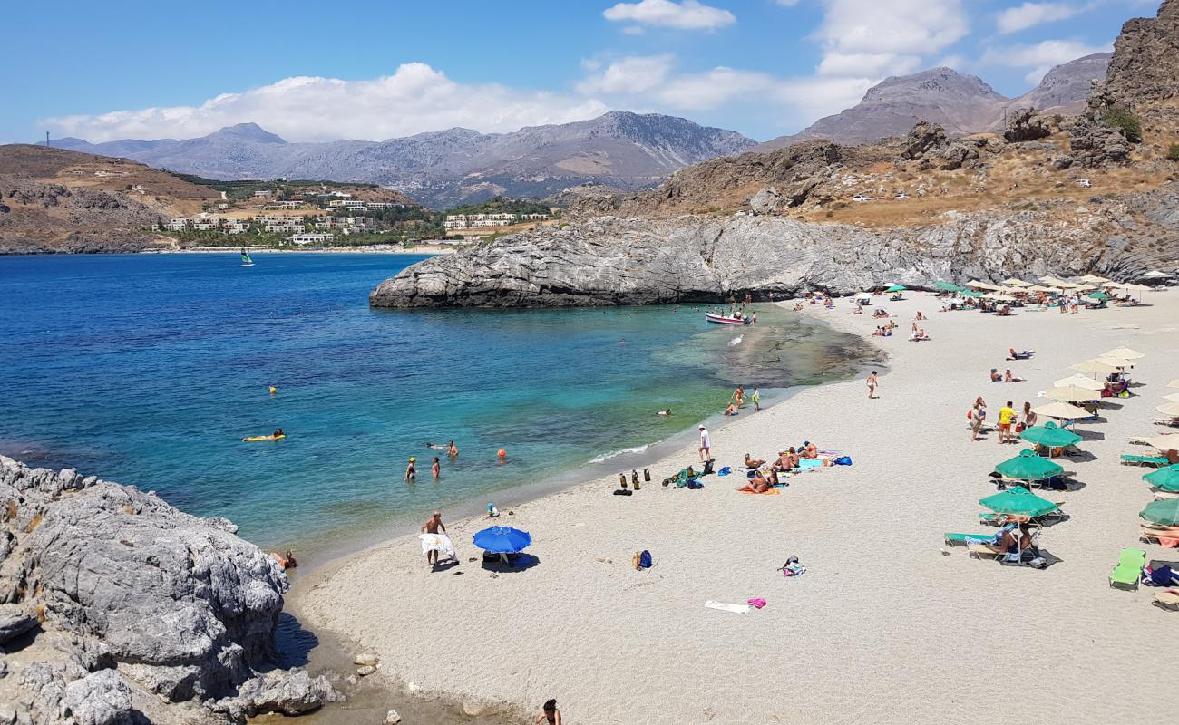 Foto af Ammoudi Strand med let fin sten overflade