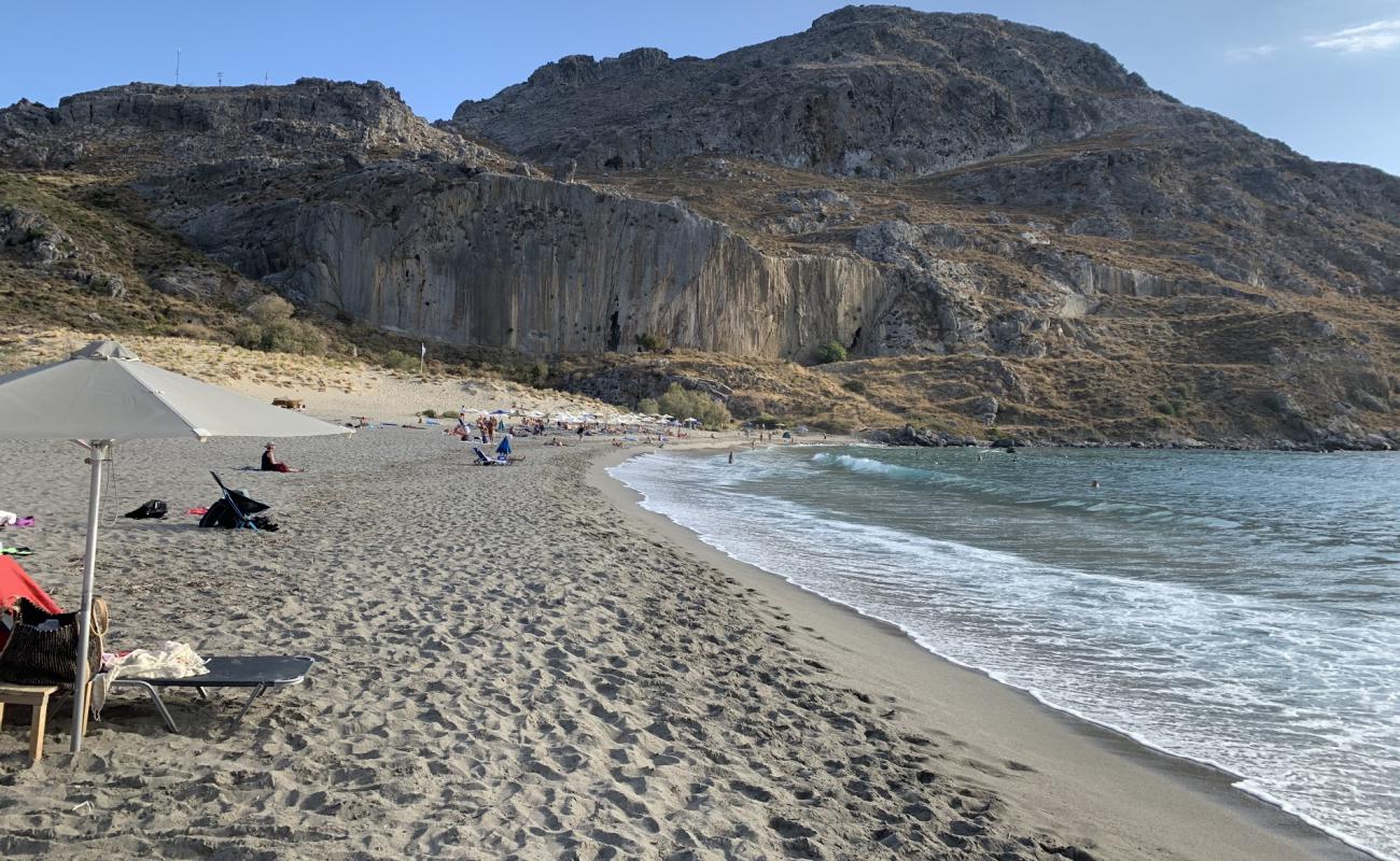 Foto af Plakias beach med let fin sten overflade