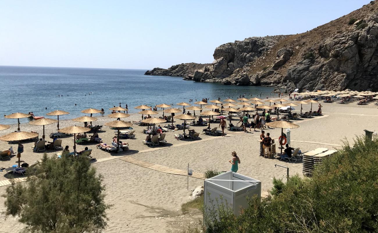 Foto af Souda beach med let fin sten overflade