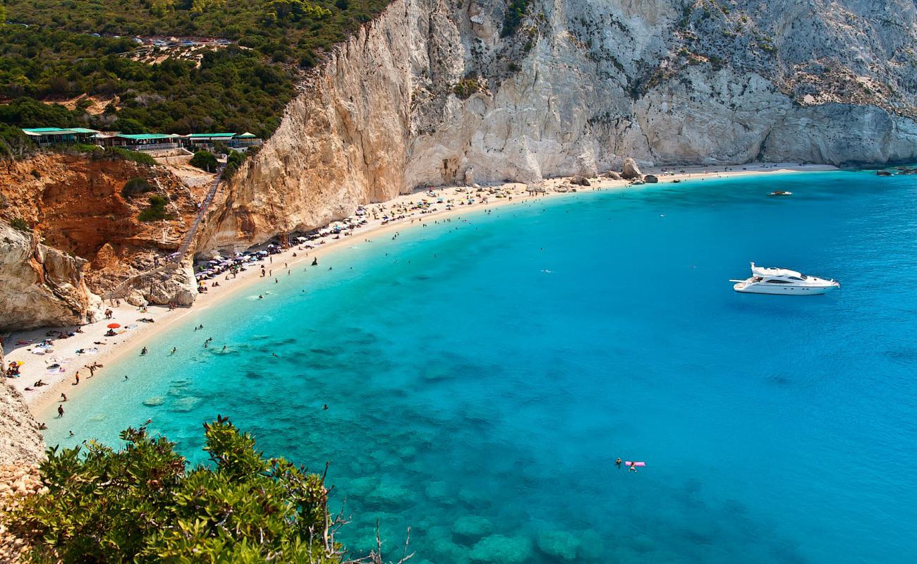 Foto af Porto Katsiki Strand med let fin sten overflade