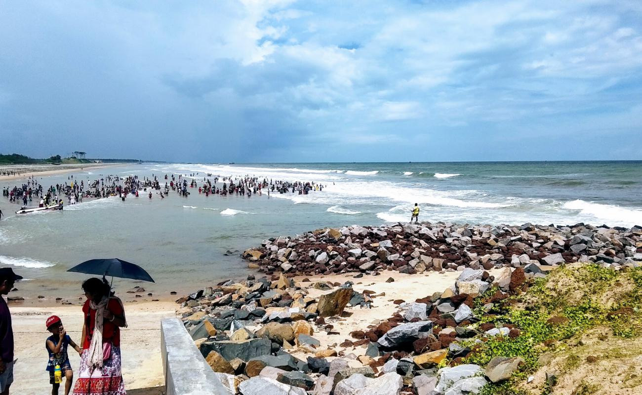 Foto af Digha Beach med betonovertræk overflade