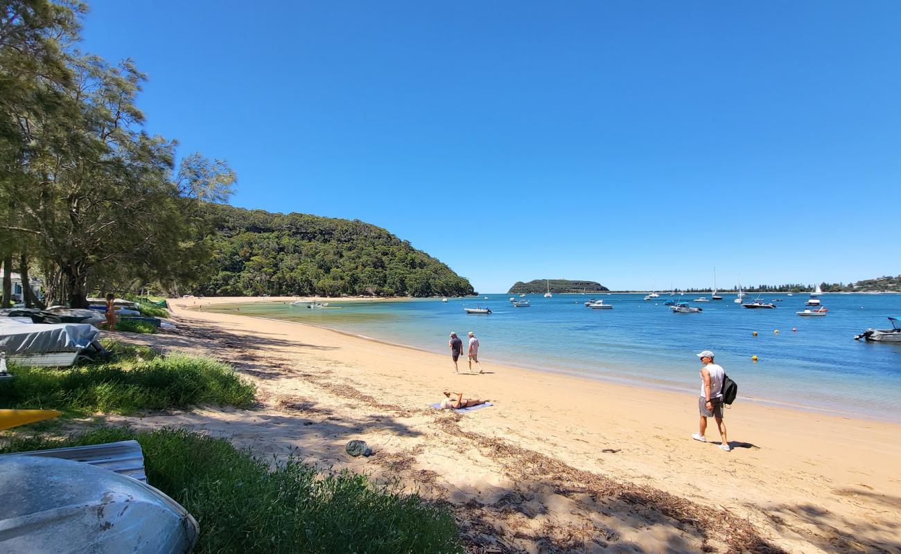 Foto af Great Mackerel Beach med lys sand overflade