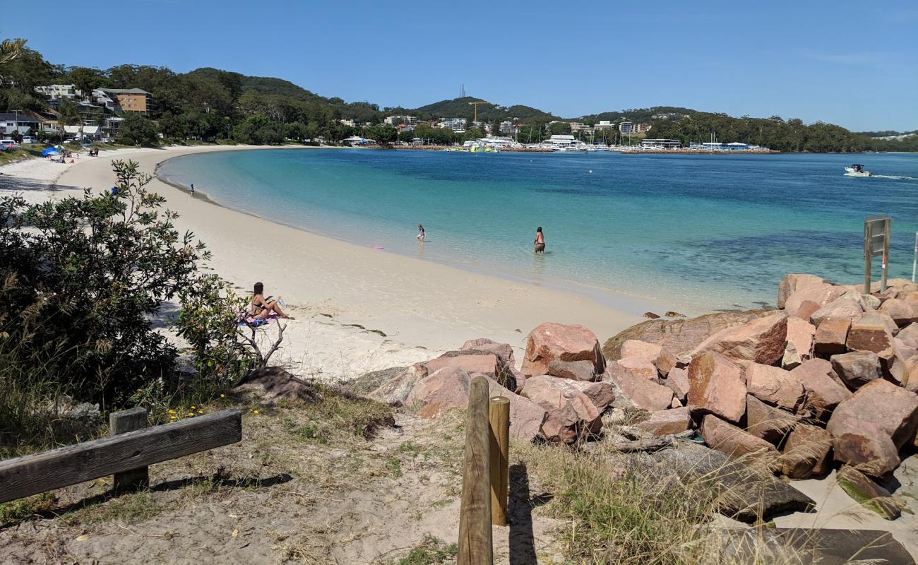 Foto af Nelson Bay Beach med lys sand overflade