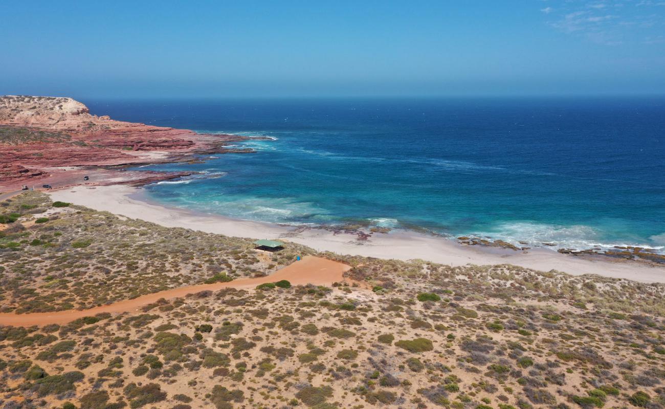 Foto af Red Bluff Beach med lys sand overflade