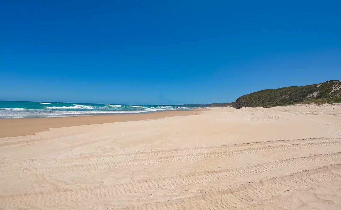 Foto af Jasper Beach med lys sand overflade