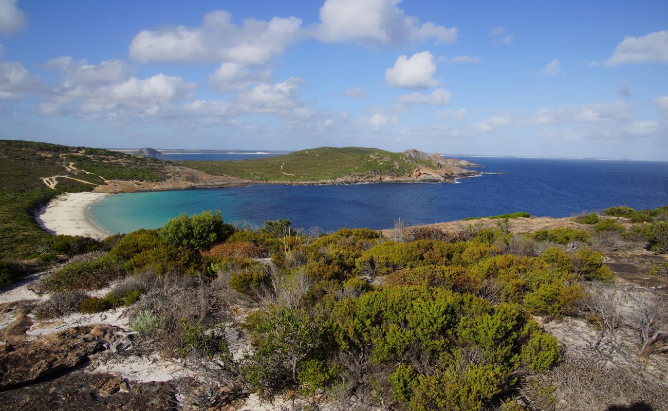 Foto af Thistle Cove Beach med hvidt sand overflade