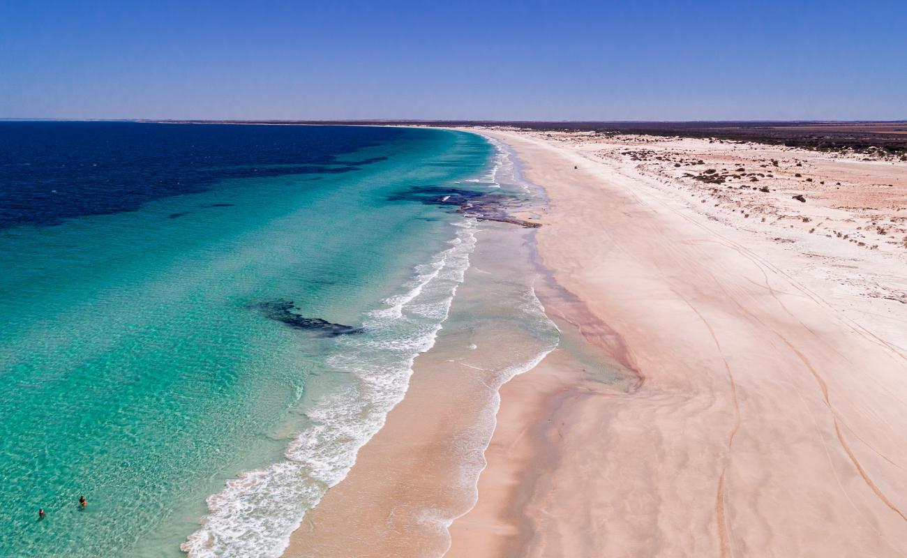 Foto af Mills Beach med lys sand overflade