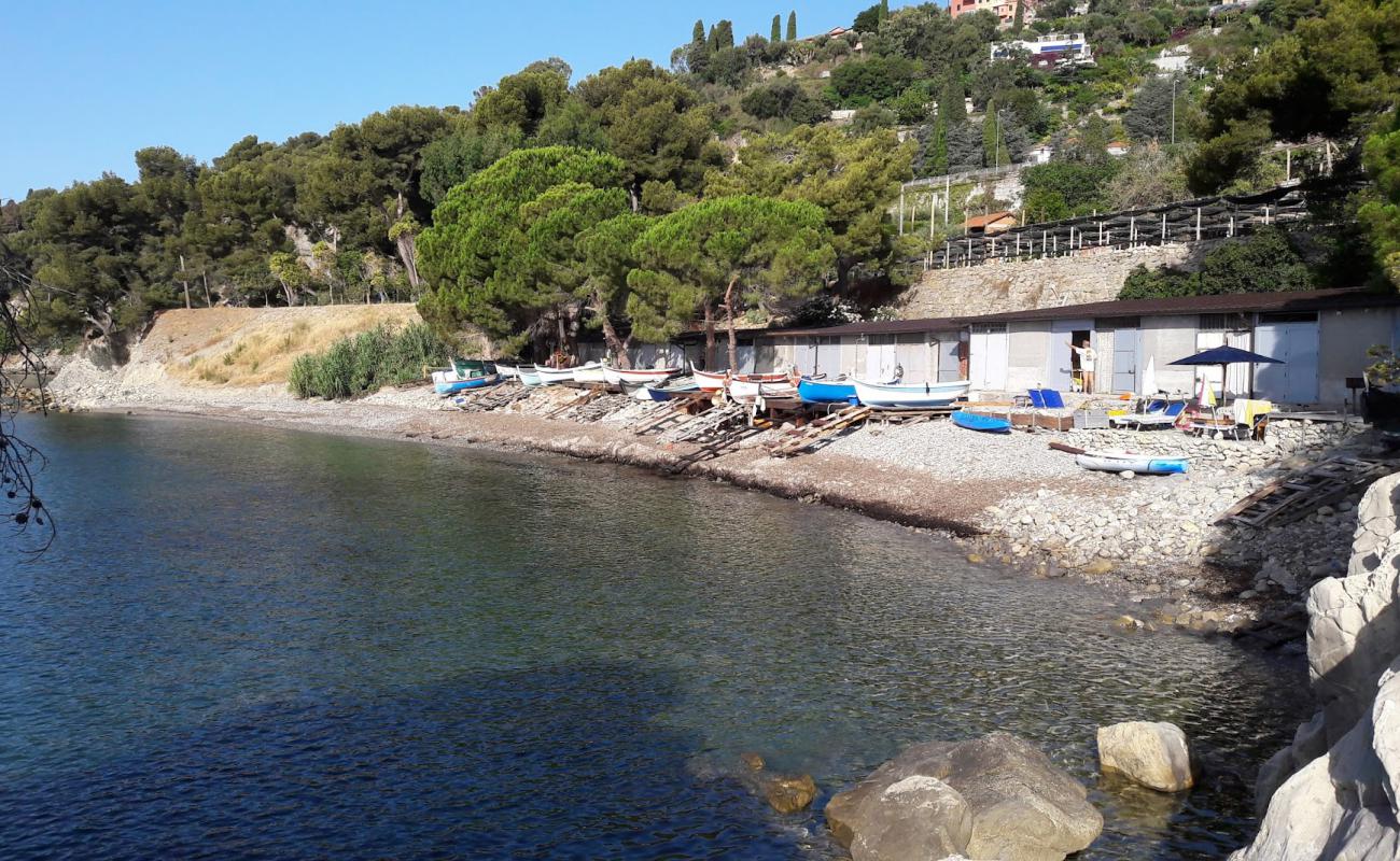 Foto af Punta de Barbanto med gråt sand og småsten overflade