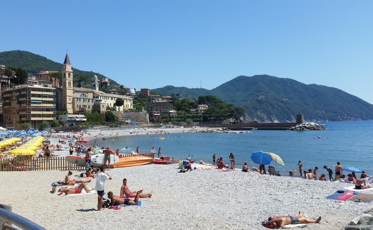 Foto af Spiaggia di Recco med grå fin sten overflade