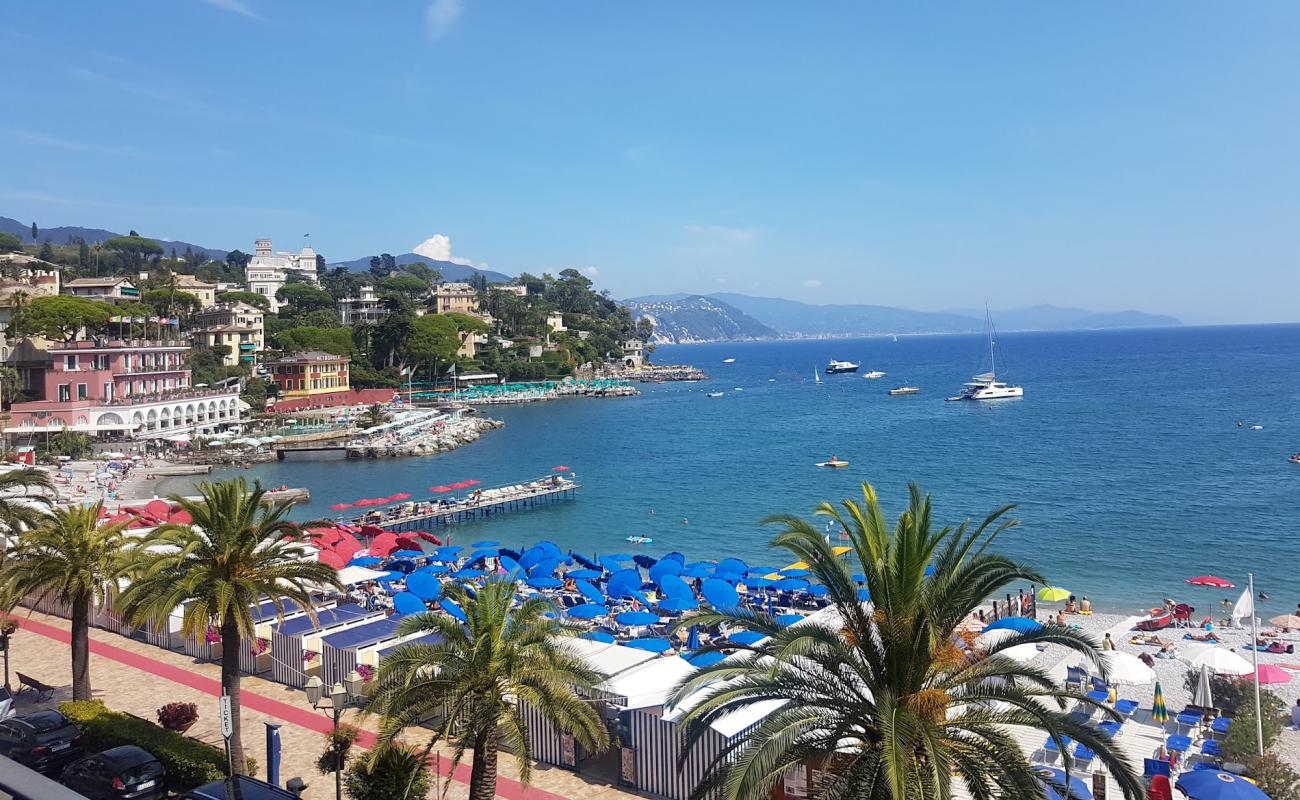 Foto af Spiaggia Santa Margherita Ligure med gråt sand og småsten overflade