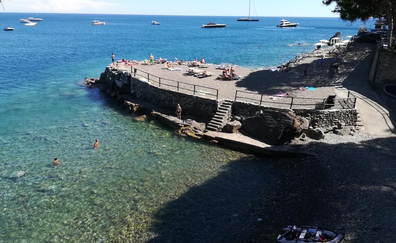 Foto af Spiaggia Riva Trigoso med brun fin sten overflade