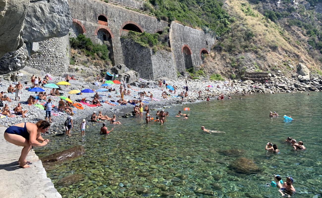 Foto af Riomaggiore Strand med sten overflade