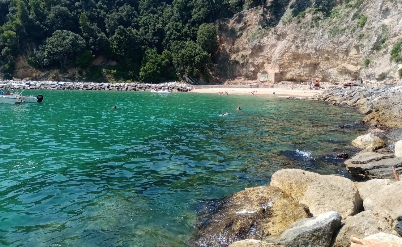 Foto af Spiaggia della Marinella di San Terenzo med brunt sand overflade