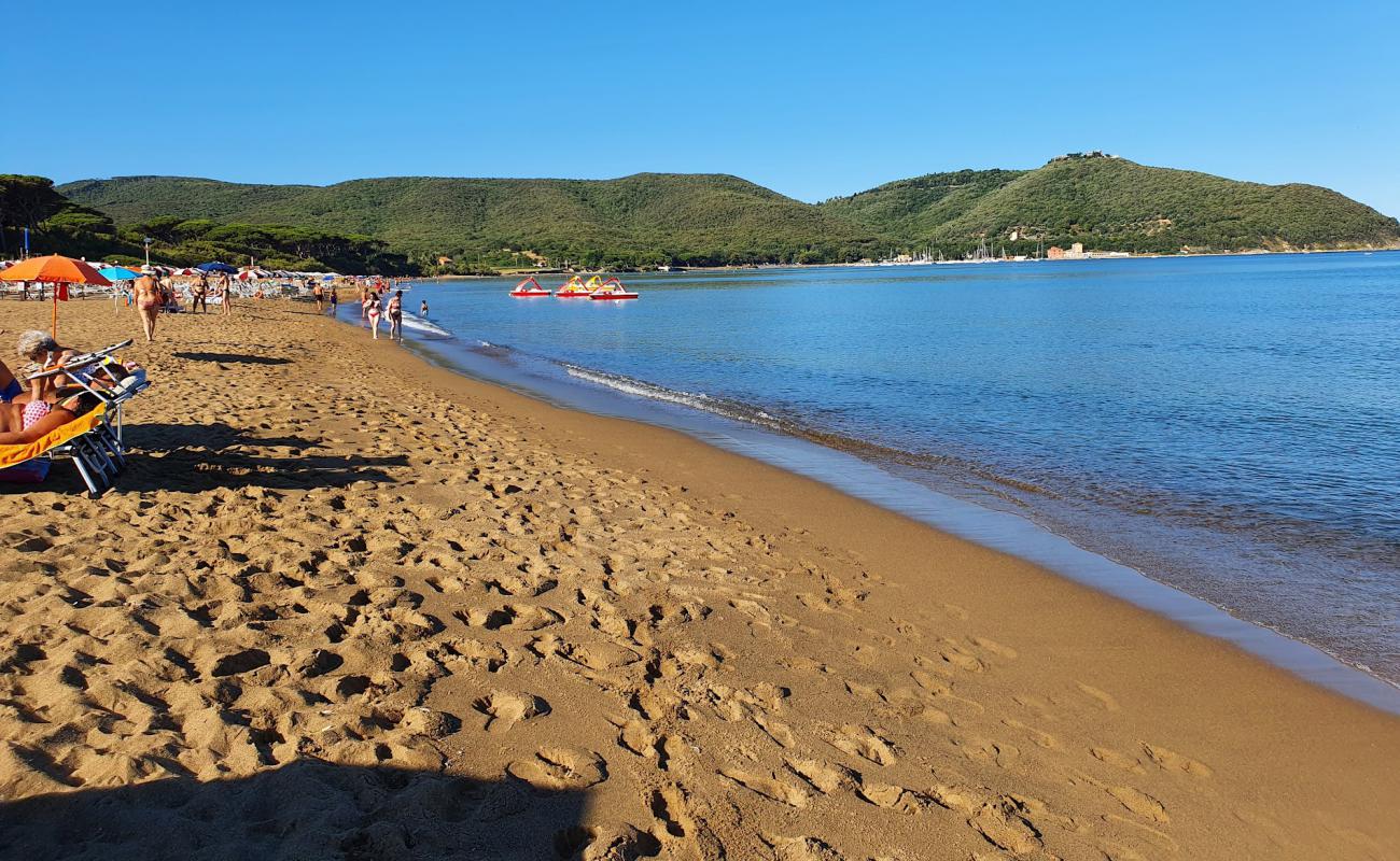 Foto af Baratti Strand med brunt sand overflade