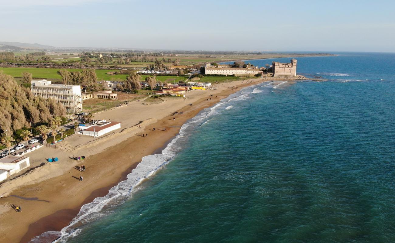 Foto af Santa Severa Strand II med brunt sand overflade