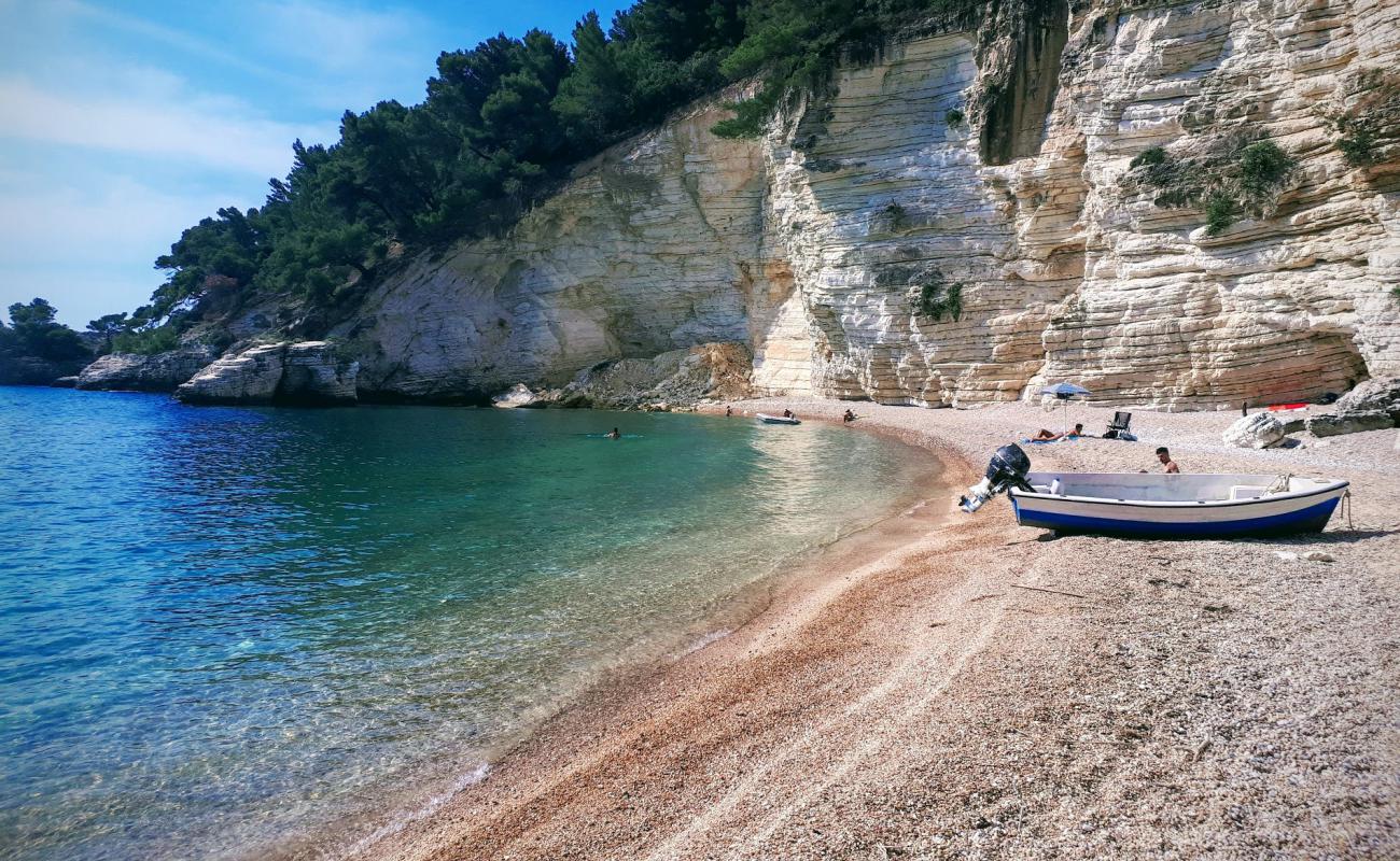 Foto af Portogreco Strand med let fin sten overflade