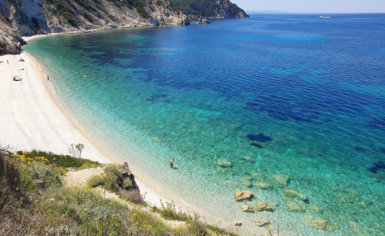 Foto af Sansone Strand med hvid fin sten overflade