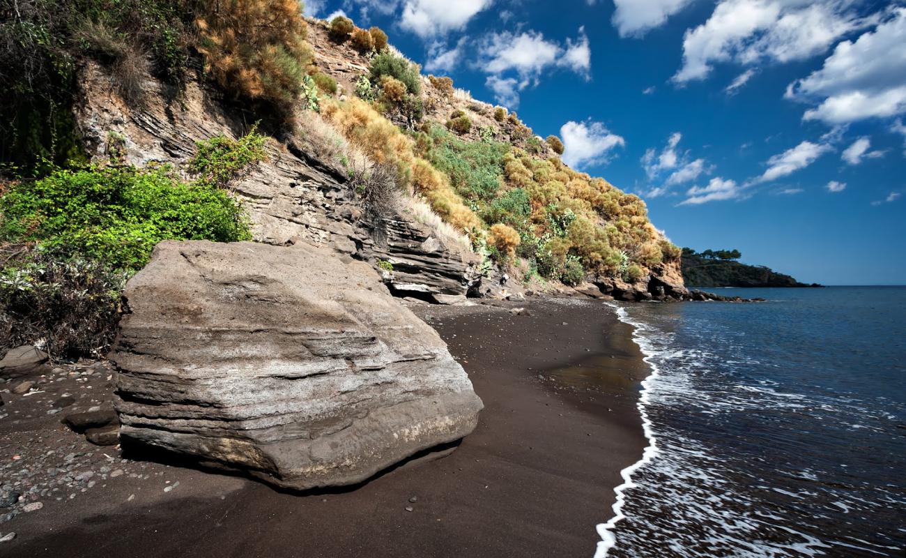 Foto af Mulberry beach med sort sand overflade