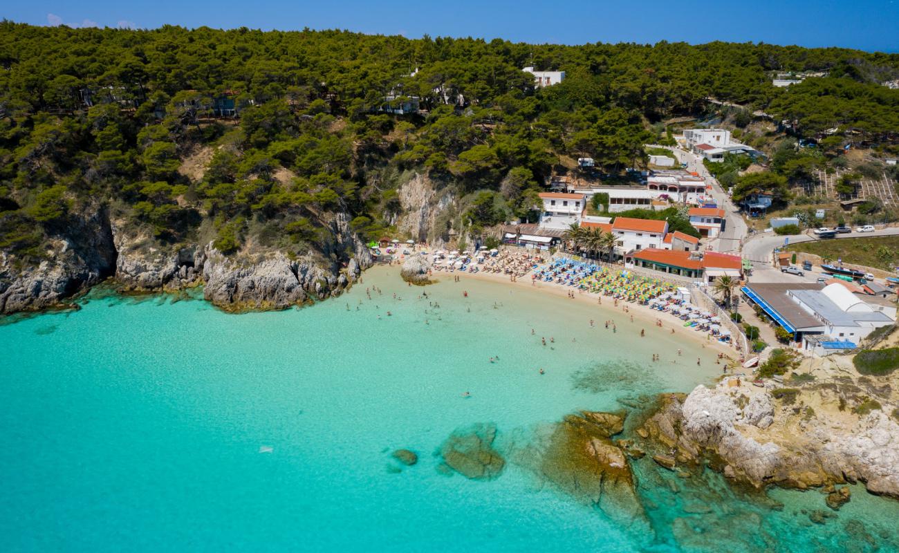 Foto af Tremiti Strand (Arena Bugt) med lys fint sand overflade