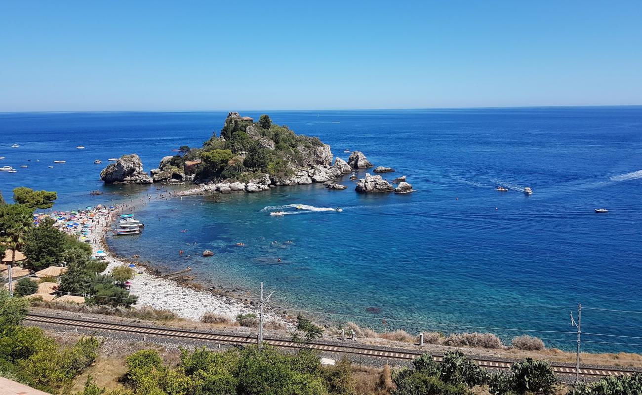 Foto af Isola Bella med grå sten overflade