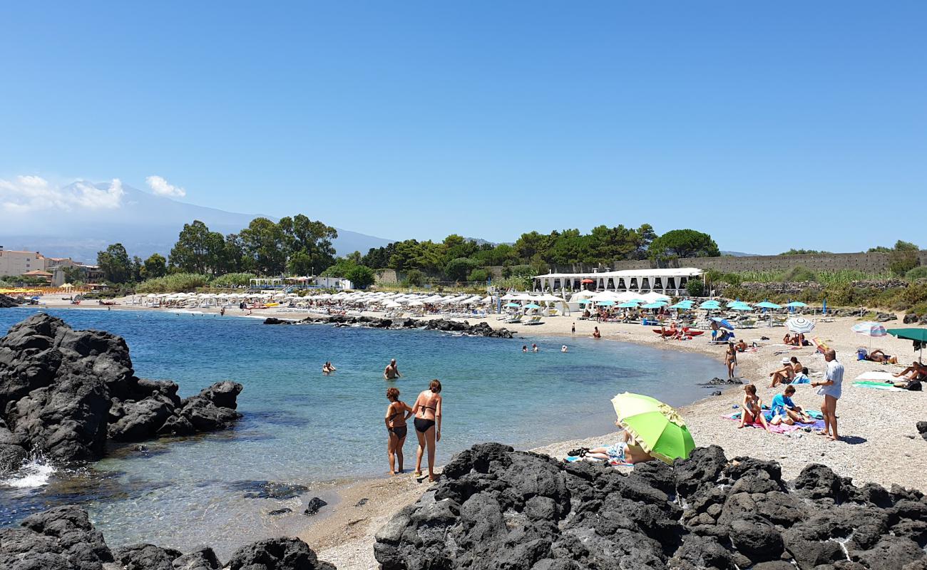 Foto af Recanati beach med grå fin sten overflade