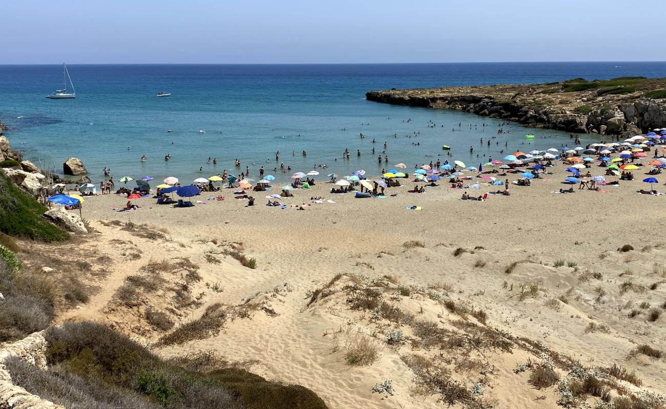 Foto af Spiaggia di Calamosche med brunt sand overflade