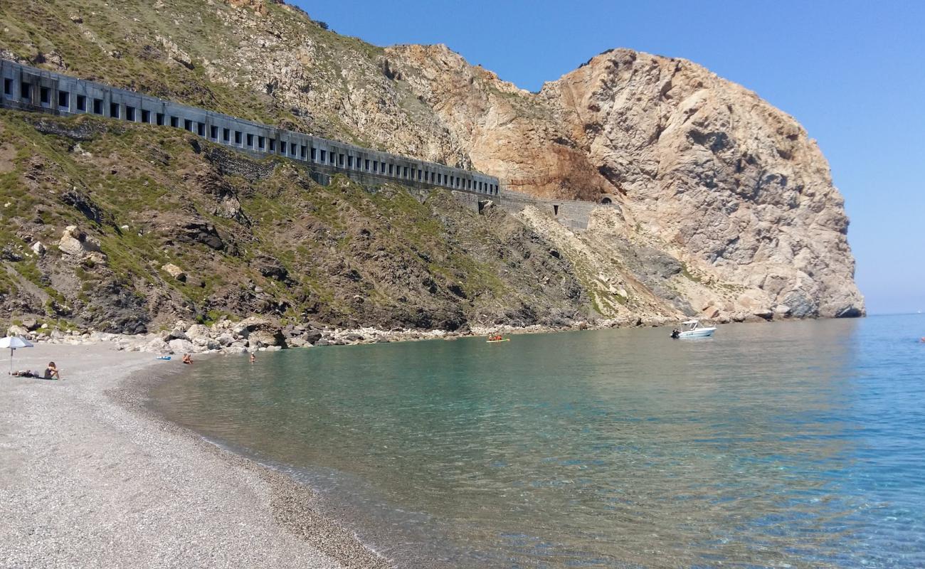 Foto af Ox beach med grå fin sten overflade