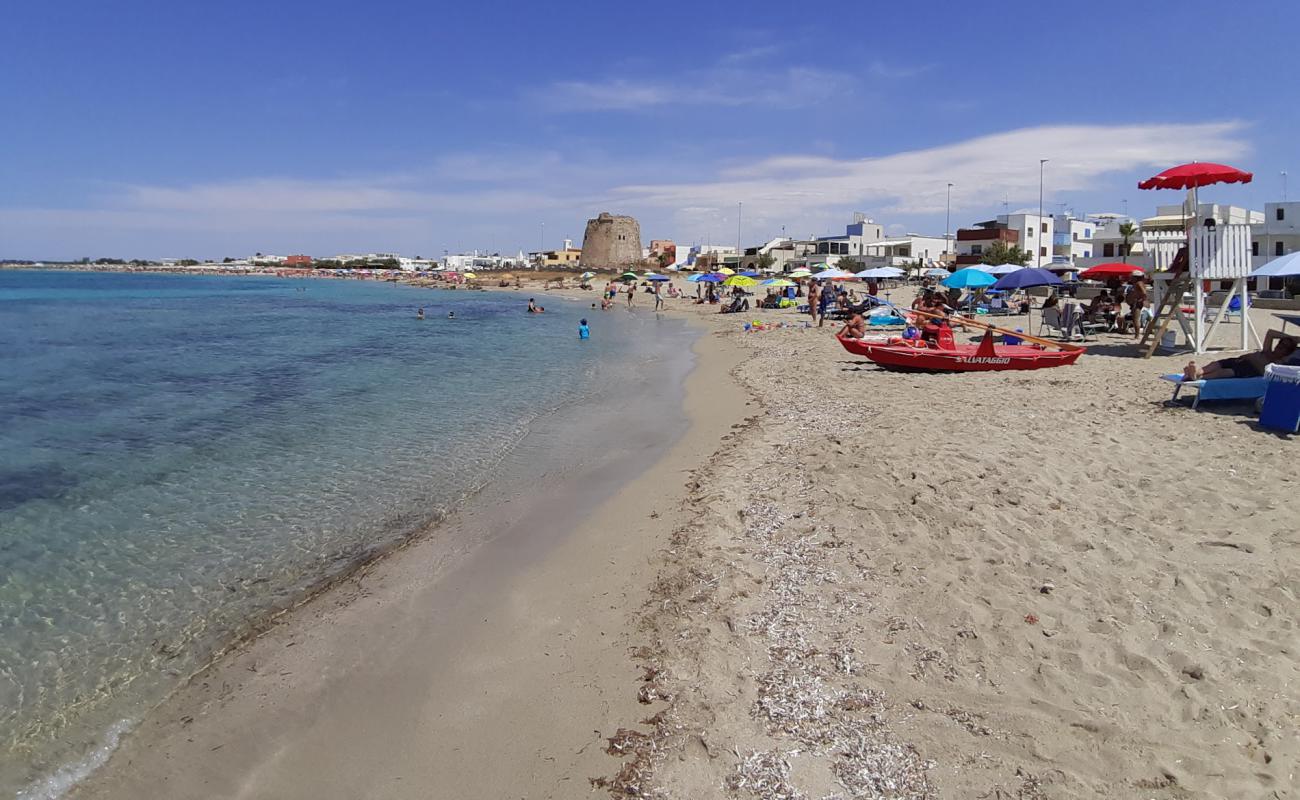 Foto af Spiaggia di Torre Mozza II med lys fint sand overflade