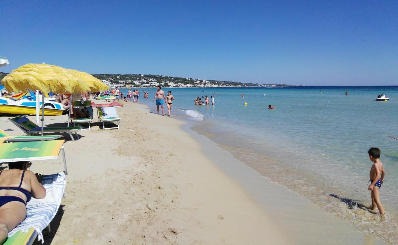 Foto af Pescoluse Strand med lys fint sand overflade