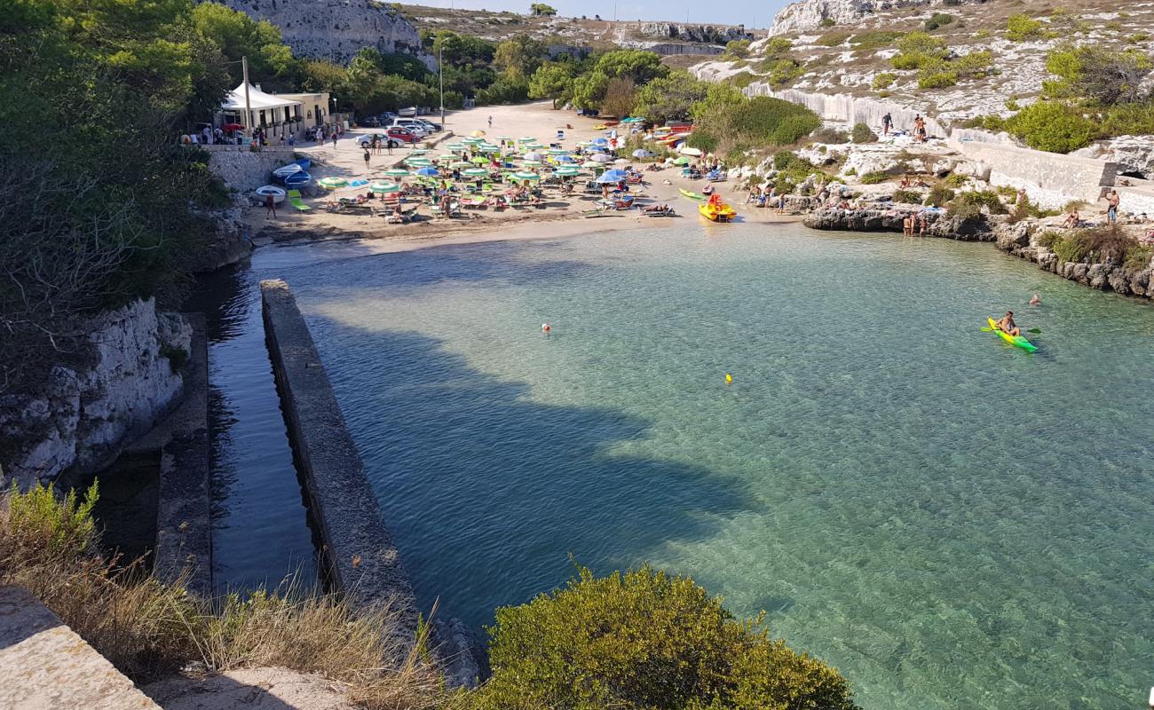 Foto af Spiaggia di Porto Badisco med lys sand overflade